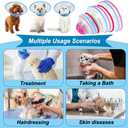 Vivifying Dog Cones for Small Dogs, Adjustable 8-9.6 Inches Soft Lightweight Elizabethan Collar for Puppy and Large Cats to Stop Licking Wounds After Surgery(Blue)