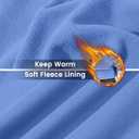 TACVASEN Men's Athletic Hoodies Fleece Lined Sweatshirt Pullover Soft Casual Hooded Sweatshirt with Pocket (Blue, L)