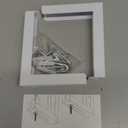 Universal Projector Screen Wall Mount L-Brackets Hanging Ceiling Mount, 6 inch Adjustable Extension with Hook for Home Projector and Movie Screens, Hold up to 66 lbs, White PRL003W