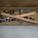 StorageWorks Hat Rack, Closet Organizer and Storage for Baseball Caps,Set of 2 with 10 Adjustable Stainless Steel Clips, Fits All Caps, Natural Wood Color (14"W x 7.5"H)