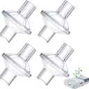 Inline Filter for CPAP Universal for BiPAP Machine Inline CPAP Filters Standard Tubing Compatible with All 22mm 25mm Tube Effectively Filters 4 Pack