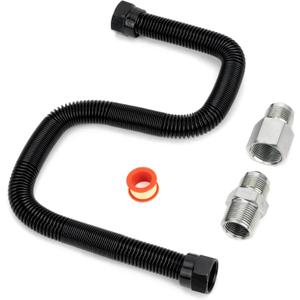 Stanbroil 3/4" x 24" Non-Whistle Flexible Flex Gas Line for Natural Gas or Liquid Propane Fire Pit and Fireplace