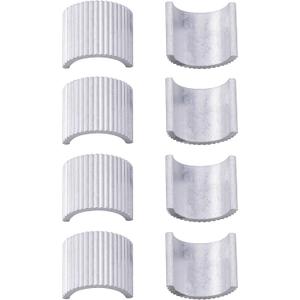 8pcs Handlebar Shim 7/8" Handlebars to 1" Motorcycle Handle Bar Spacer Conversion Shims with Handlebar Mounts Risers Clamp Conversion Shims Reducer Spacers