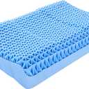 Berklan Supportive Pillow for Neck Shoulder Pain Relief 100% Elastic Grid Oversized Cool Ergonomic Pillow with Breathable Cover