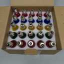 25 Pack Twinkle Christmas Replacement Bulbs, 7W Random Blinking Light Bulbs for Christmas String Light, Nightlights(Clear Twinkle,C9,E17 Intermediate Base)