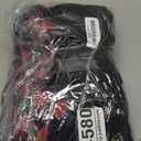 Couple Matching Pajamas Sets with Socks Holiday Fleece Pajamas Jammies Sets for Family Party (Small, Black Red)