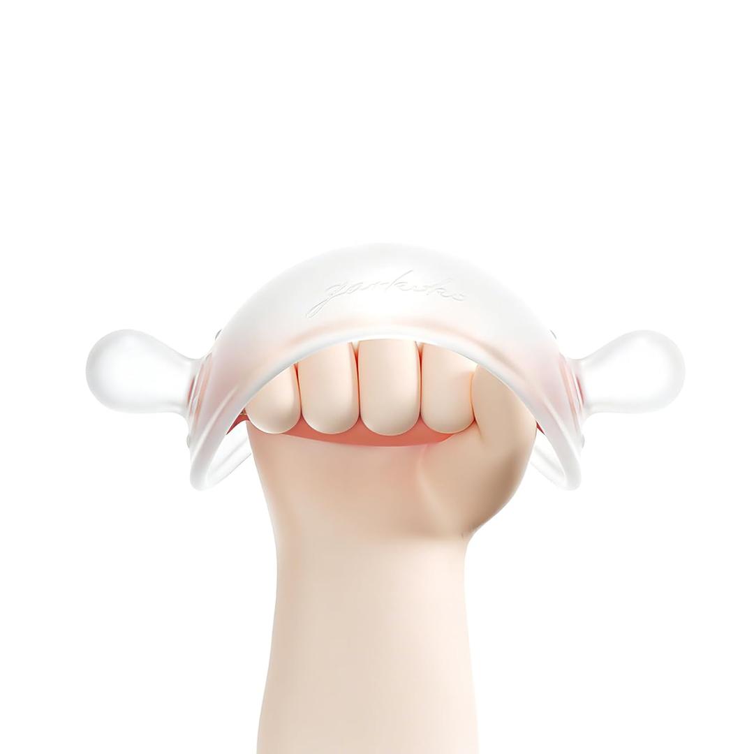 Garkoko Baby Teething Toys for Teething Relief, Silicone No-Drop Baby Teether Toys for 3-6 Months, BPA-Free Infant Chew Toy