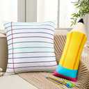 HunnmingRe 2 Pcs 18 x 18 in Pencil Notebook Throw Pillow Decoration
Classroom Decorative, Pencil Notebook Theme Pillow for Classroom Reading Corner Bedroom Living Room Couch Decoration