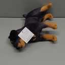 Lifelike Rottweiler Dog Stuffed Animal Simulated Plush Puppy Toy Doll Super Realistic Black Dogs Act Like Real Excellent Gifts for Kids Birthday Party Dog Collection 12 Inches (Rottweiler)