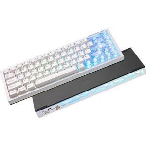 YUNZII AL65 Wireless Mechanical Keyboard, Full Aluminum CNC,Support QMK/VIA Software Gasket Structure,60% Hot Swappable with RGB Backlit BT/2.4G/USB-C for Mac/Windows(White, Gateron Zero)