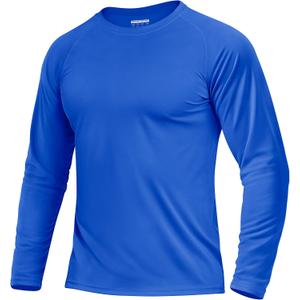 Boladeci Men's UPF 50+ Sun Protection UV SPF Shirts Long Sleeve Lightweight Quick Dry Swim T-Shirts Rash Guard (XX-Large)