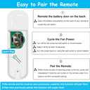 Ceiling Fan Remote Control Replacement for Hunter 99770 99392 99813, Compatible with Hunter 99770 99392 99118 99122 99123 99119, Light Dimmer 3-Speed Wall Mount (Remote Only)