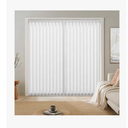 LazBlinds Light Filtering Vertical Blinds Replacement Slats – Polyester Fabric for Sliding Glass Door, Patio & Windows, 82.5"x3.5", 25 Pack, White