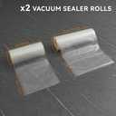 8" x 50' and 11" x 50' Vacuum Sealer Rolls, 2 Pack-Ideal for Food Storage, Sous Vide, and Meal Prep, Keep Food Fresh and Nutrients, Wevac Lite
