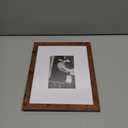 YMCNLE 8x10 Picture Frame, Display 4X6 Picture Frames with Mat or 8x10 without Mat, Wall and Tabletop Display Photo Frames, Brown