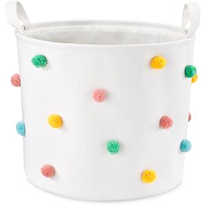 Whitmor Laundry Basket Hamper Large Collapsible Laundry Hamper with Easy Carry HandlesFreestanding Clothes Hampers for Laundry, Bedroom, Dorm, Clothes, Towels, 75L, White, 4 Pack