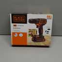 BLACK+DECKER 20V MAX Cordless Drill/Driver Kit with Battery, Charger, and Double Ended Bit (BDCDD120C)