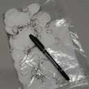 1.57 Inch Plastic Key Tags Round White Item Identifiers with Blank Paper Label Stickers and Pen, Metal Split Ring Tags Ideal for Home,Office and Rental Management Use,100 Pack