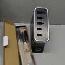 Kenmore Pro Truman Stainless Steel Knife Block Set, 6-Piece, Black