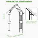 Garden Arch Trellis - Garden Arch Size: 48"-51"(L)*98"(H)*16"(W)