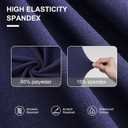 Trlyc Navy Blue Spandex Chair Covers 100 Pcs for Wedding Party