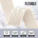 2 x Braided Stretchy Solo Loop Compatible for Apple Watch Ultra 2 Band 49mm 46mm 45mm 44mm 42mm 41mm 40mm 38mm Men Women, Nylon Sport Bands with Parachute Buckle for iWatch Series 11 10 9 8 7 6 SE 5 4 3 (Black/Starlight)