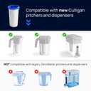 Culligan with ZeroWater Technology 10-Cup Water Filter Pitcher Includes 5-Stage Advanced Water Filter, IAPMO Certified to Reduce Lead, Total PFAS, Mercury, Fluoride, and Chlorine - Lilac