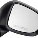 TRQ Passenger Side Power Mirror Paint to Match Blind Spot Indicator Manual Fold Compatible with 2013-2015 Mazda CX-5 MA1321225