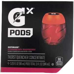 Gatorade GX Pods, Strawberry Raspberry, 3.25oz Pods (16 Pack), One Size