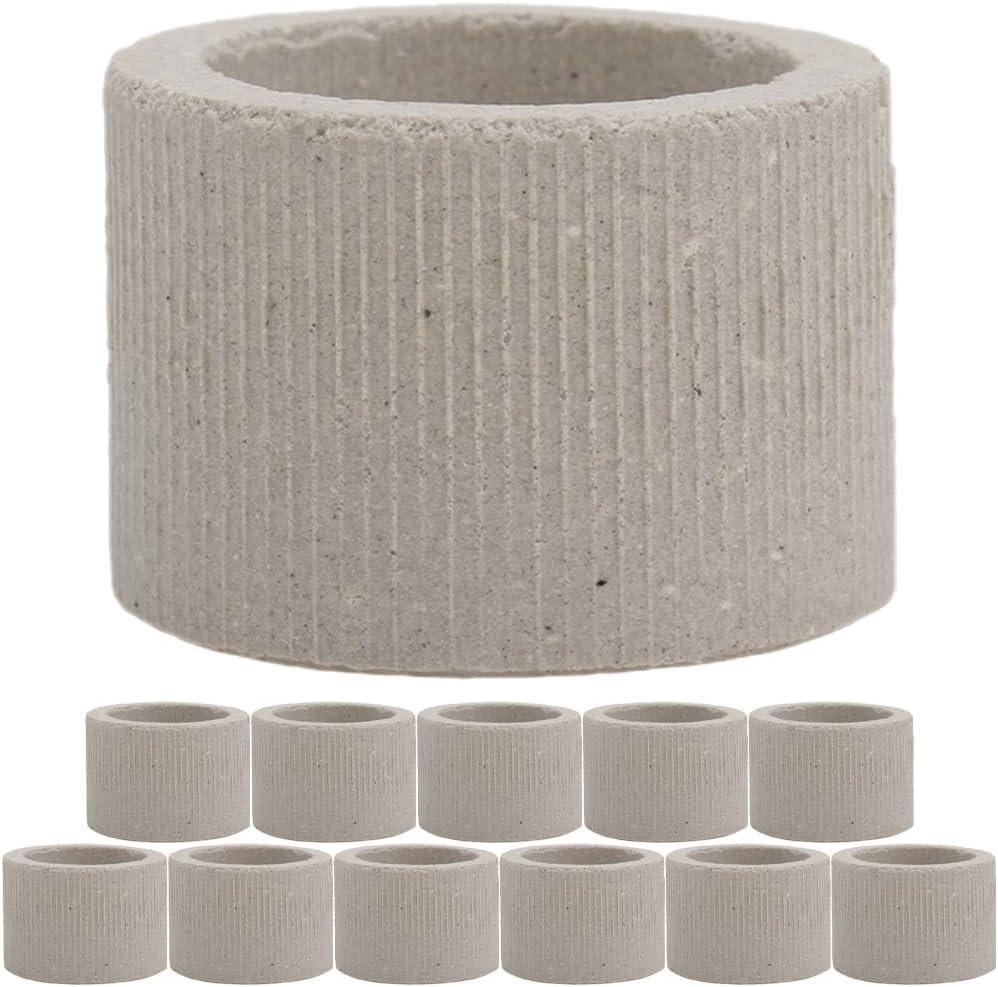iplusmile Aquarium Plant Holder Rings 1.77In Ceramic – Weighted Anti-Float Secure Fixing – for Fish Tanks Freshwater Aquariums Shrimp Tanks for Live Aquatic Plants Grass Decor