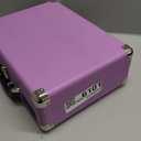 Record Player 3 Speed Vinyl with Bluetooth Vintage Turntable Built in Battery Portable Suitcase Support Aux in RCA Line Out Headphone Jack Purple