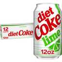 Diet Coke Lime Soda Soft Drink Fridge Pack Cans, 12 fl oz, 12 Pack (EXP 01/26/26)