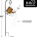 Solar Garden Lights Outdoor Decoration, Metal Solar Watering Can Lights Outdoor Waterproof, Small Patio Light Yard Lawn Pathway Decor, Gardening Gifts for Women Mom Grandma