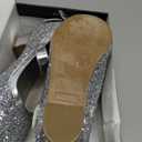 K KomForme Girls Dress Shoes Glitter Mary Jane Pumps with Bow, Low Heel Party Wedding Princess Shoes Kids Size 3