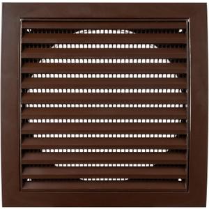 Vent Systems 6'' Inch Brown Vent Cover - Plastic Louvered Dryer Cover for Bathroom, Kitchen, Garage Exhaust Vents - Exhaust/Supply Air Register Grille for Home Improvement - Indoor and Outdoor