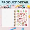 Yhtrg Coquette Preppy Fruit Spiral Notebooks, Cute Girly Journaling, Fruit Lover Gifts Journals for Women, Coquette Girly Office Supplies, Aesthetic Notebook for Note Taking, 5.5x8.3 Inch (pink)