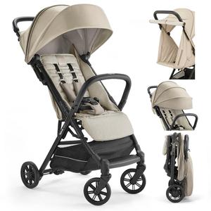 Inglesina Quid Stroller - Alpaca Beige - Ultra Compact Lightweight Travel Stroller, Babies and Toddlers, Airplane Overhead, Foldable, Reclining Seat, Collapsible Canopy, 3 Months - 50 lbs, BPA Free