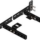 NINESTYLE Headboard Brackets for Metal Bed Frame, Universal Headboard Brackets Adjustable Versatile Headboard Mounting Bracket with Footboard Extension Fit Twin Full Queen King 2 Pack Matte Black