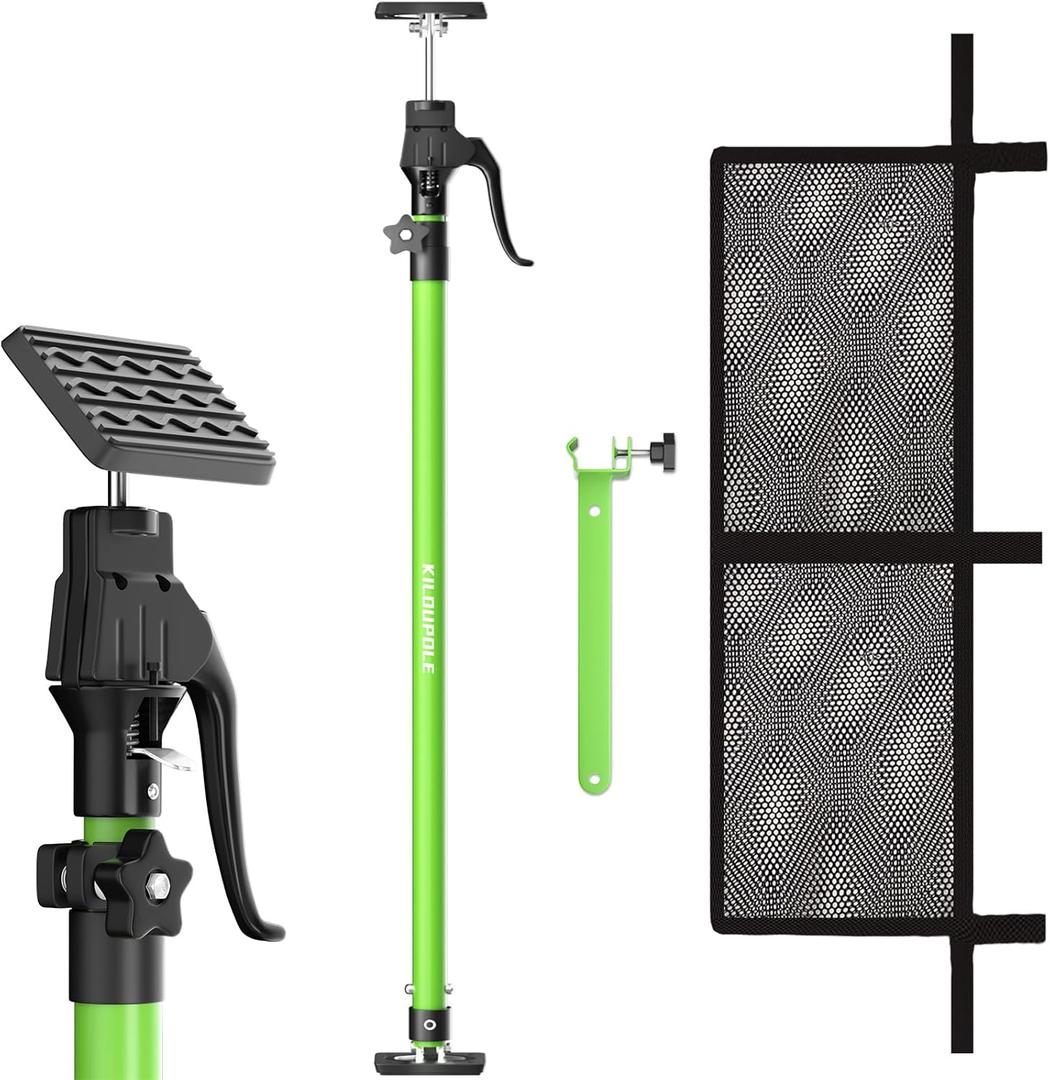 KILOUPOLE Adjustable Cargo Bars, 40" to 79" Non-Slip Truck Bed Divider, Cargo Bar for Pickup Truck Bed Cargo Bars for SUVs, Trailers, Vans, with Cargo Net Organizer and Divider Bar, 1-Pack
