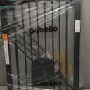 Babelio 36" Tall Auto Close Baby Gate with Small Cat Door, 29-43" Metal Cat Gate for Doorway, Stairs, House. Easy Walk Thru Dog Gate with pet Door, Includes 4 Wall Cups and 3 Extension Pieces, Black
