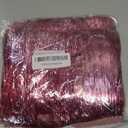 YYCRAFT 6" Wide Fringe Trim Garland Dance Costume Fringe Trimming Shiny Foil Effect Party Decor (10 Yards, Dark Pink)