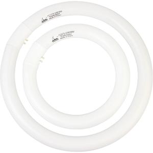 CHKADAWA FC8T9/KB 22W and FC12T9/KB 32W Warm White Set, Round Fluorescent 8 inch T9 22 Watts & Circular Light Bulbs 12 inch 32 Watts Pack, Circline Kitchen and Bath Ceiling Fan Bulb, 3000K, G10q Prong