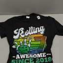Bowling Birthday Party Rolling Into 7 Years Boy 7th Birthday T-Shirt
