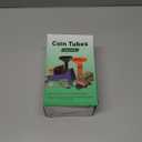 L LIKED 150 Assorted Flat Striped Coin Wrappers & 4 Coin Sorters Tubes, Color-Coded Coin Counters, Easy to Load