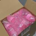 Yaregelun 24 x Baby Bottle mini Baby Bottle 4x9cm Rhinestone Pink Bear Gift Favor Baby Girl Baby Baptism