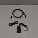 Tengchi RCA to HDMI Converter, Composite to HDMI Adapter Support 1080P PAL/NTSC Compatible with PS one, PS2, PS3, STB, Xbox, VHS, VCR, Blue-Ray DVD Players