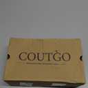 Coutgo Womens Strappy Kitten Heels Open Square Toe Sandals Buckle Ankle Strap Summer Dress Shoes Size 8