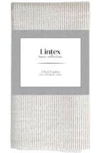 Lintex 8 Pack Taylor Napkins, 17 x 17 in