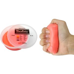 CanDo TheraPutty Standard Hand Exercise Putty For Rehabilitation, Exercises, Hand Therapy, Occupational Therapy, Hand Strengthening, Improve Motor Skills, Stress Relief (6-ounce)