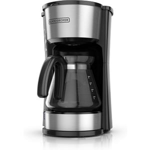 BLACK+DECKER CM0755S 4-in-1 5-Cup Coffee Station Coffeemaker, Stainless Steel